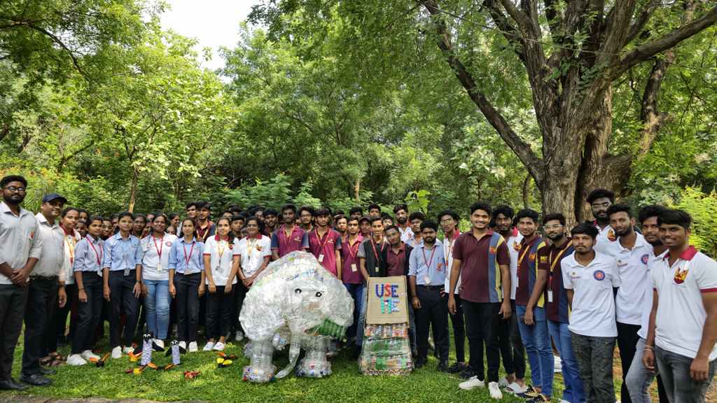 Promoting recycling, waste reduction, and conservation practices within the park