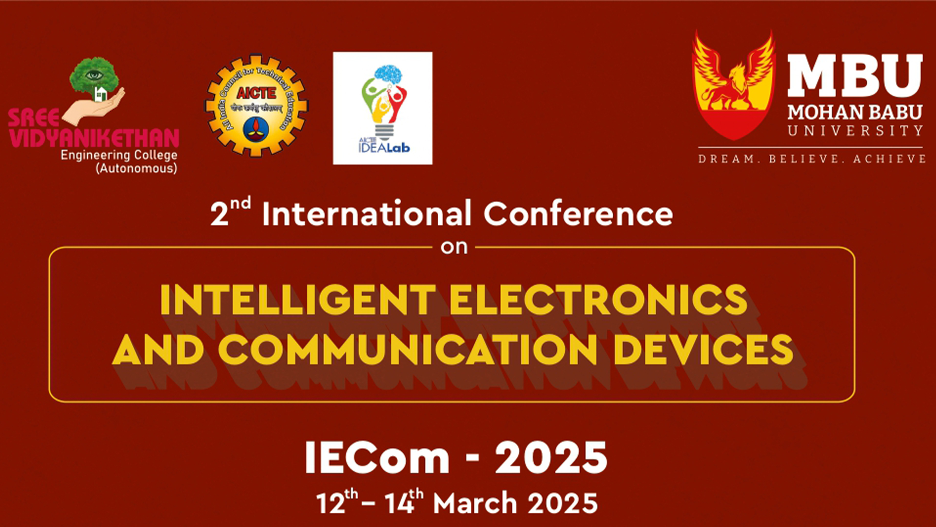 2nd International Conference on Intelligent Electronics and Communication Devices (IECom-2025)