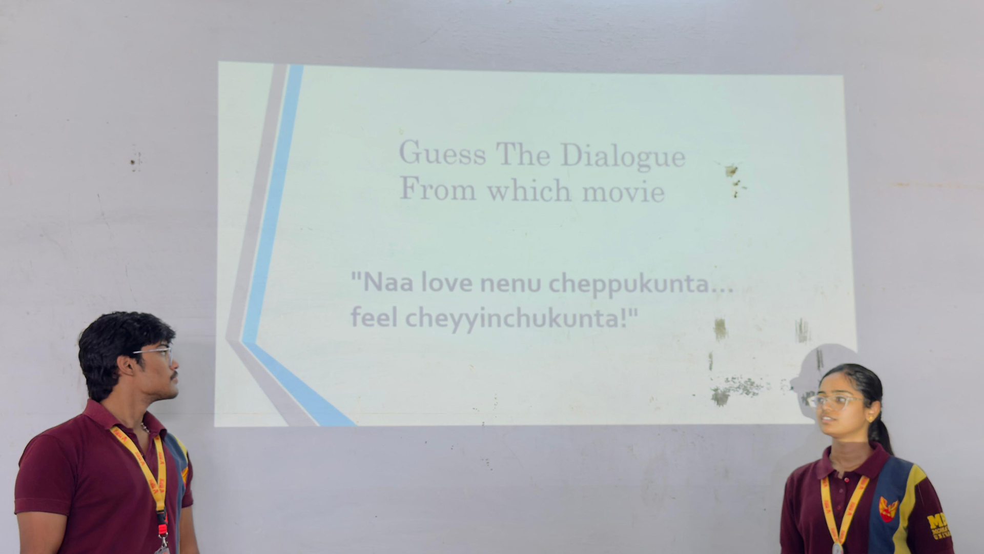 Sports And Cultural Club Interactive Event, “Guess the Movie Based on Dialogue”